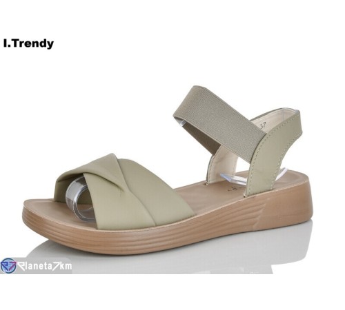 Босоніжки жіночі на літо (8 пар р.36-41) зелений  "Trendy"