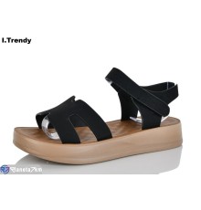 Босоніжки жіночі на літо (8 пар р.36-41) чорний  "Trendy"