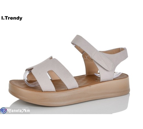 Босоніжки жіночі на літо (8 пар р.36-41) сірий  "Trendy"