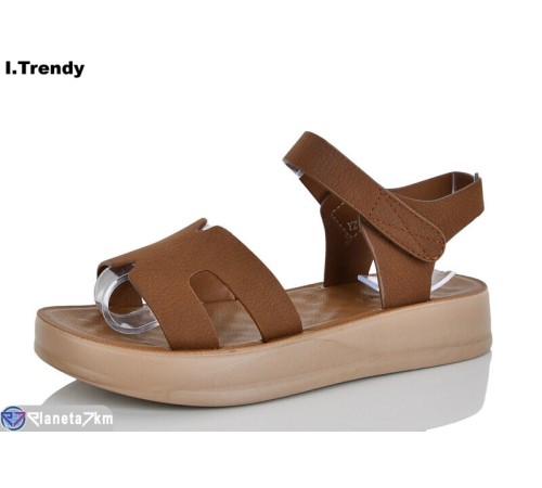 Босоніжки жіночі на літо (8 пар р.36-41) коричневий  "Trendy"