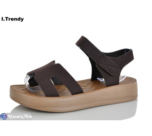 Босоніжки жіночі на літо (8 пар р.36-41) коричневий  "Trendy"