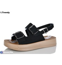 Босоніжки жіночі на літо (8 пар р.36-41) чорний  "Trendy"