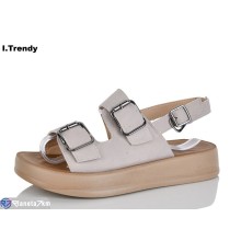 Босоніжки жіночі на літо (8 пар р.36-41) сірий  "Trendy"