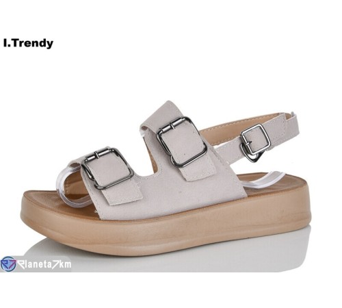 Босоніжки жіночі на літо (8 пар р.36-41) сірий  "Trendy"