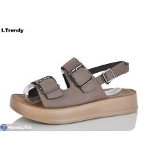 Босоніжки жіночі на літо (8 пар р.36-41) коричневий  "Trendy"