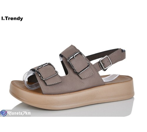 Босоніжки жіночі на літо (8 пар р.36-41) коричневий  "Trendy"