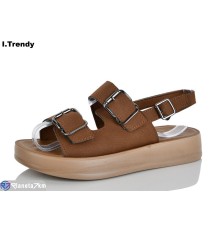 Босоніжки жіночі на літо (8 пар р.36-41) коричневий  "Trendy"