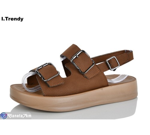 Босоніжки жіночі на літо (8 пар р.36-41) коричневий  "Trendy"