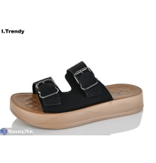 Шлепки жіночі на літо (8 пар р.36-41) чорний  "Trendy"