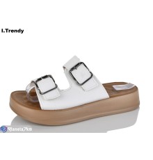 Шлепки жіночі на літо (8 пар р.36-41) білий  "Trendy"