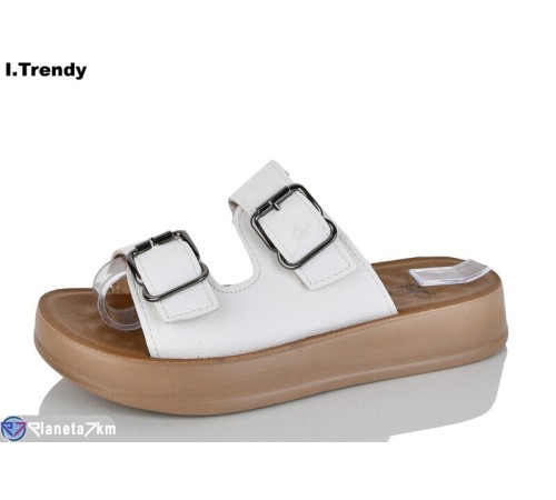 Шлепки жіночі на літо (8 пар р.36-41) білий  "Trendy"