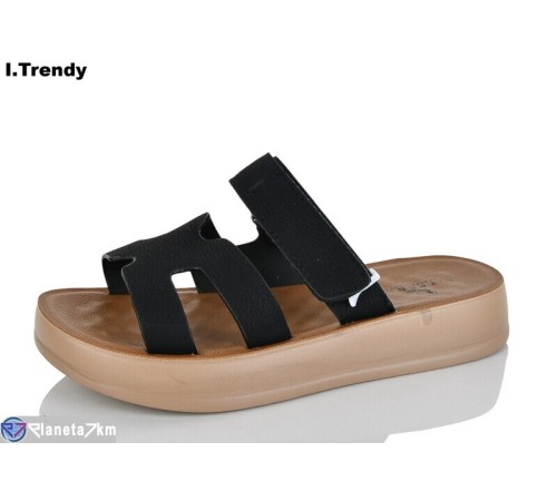 Шлепки жіночі на літо (8 пар р.36-41) чорний  "Trendy"