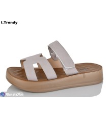 Шлепки жіночі на літо (8 пар р.36-41) бежевий  "Trendy"