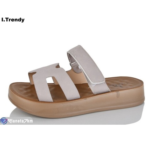 Шлепки жіночі на літо (8 пар р.36-41) бежевий  "Trendy"