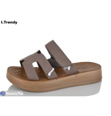 Шлепки жіночі на літо (8 пар р.36-41) коричневий  "Trendy"