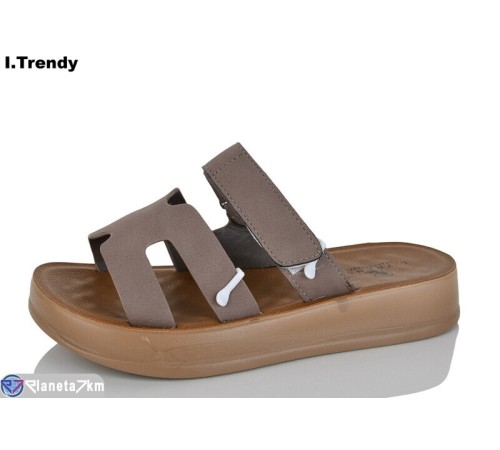 Шлепки жіночі на літо (8 пар р.36-41) коричневий  "Trendy"