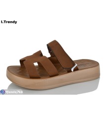 Шлепки жіночі на літо (8 пар р.36-41) коричневий  "Trendy"