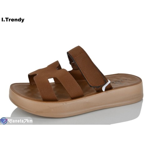 Шлепки жіночі на літо (8 пар р.36-41) коричневий  "Trendy"