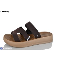 Шлепки жіночі на літо (8 пар р.36-41) коричневий  "Trendy"