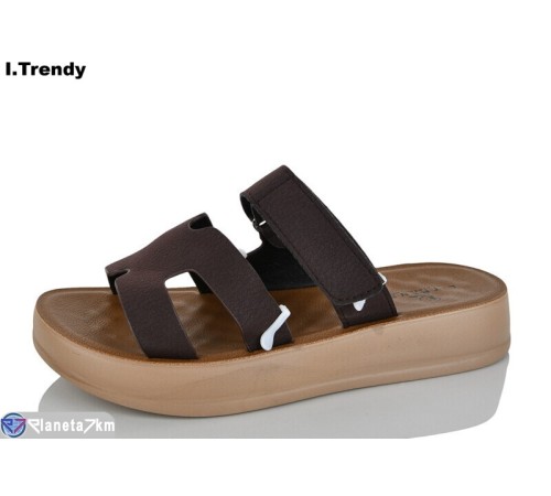 Шлепки жіночі на літо (8 пар р.36-41) коричневий  "Trendy"