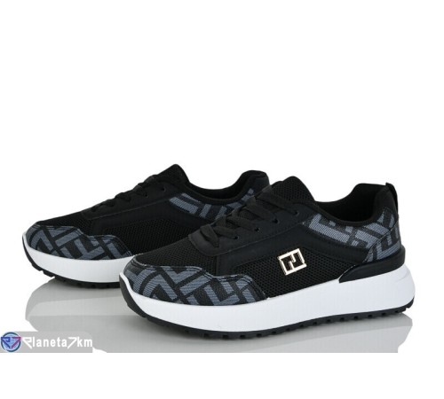 Кросівки жіночі на весну/осінь (8 пар р.36-41) чорний  "LOREDANA"