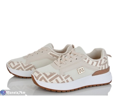 Кросівки жіночі на весну/осінь (8 пар р.36-41) бежевий  "LOREDANA"