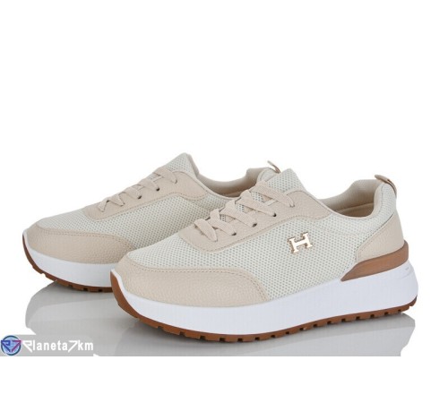 Кросівки жіночі на весну/осінь (8 пар р.36-41) бежевий  "LOREDANA"