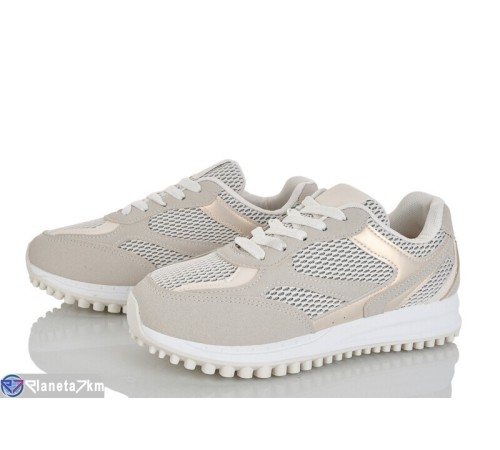 Кросівки жіночі на весну/осінь (8 пар р.36-41) бежевий  "LOREDANA"