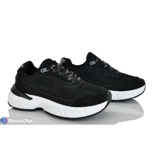 Кросівки жіночі на весну/осінь (8 пар р.36-41) чорний  "LOREDANA"