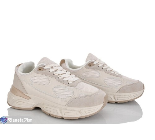 Кросівки жіночі на весну/осінь (8 пар р.36-41) бежевий  "LOREDANA"