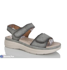 Босоніжки жіночі на літо (8 пар р.37-42) сірий  "ZORINA"