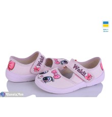 Тапки дитячі на весну/осінь (7 пар р.24-30) рожевий  "FLORIK"