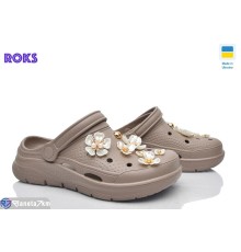 Кроки жіночі на літо (8 пар р.36-41) коричневий  "Roks"