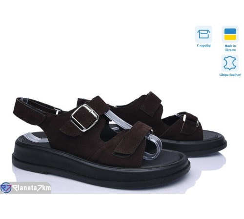 Босоніжки жіночі на літо (6 пар р.36-40) коричневий  "Linda"