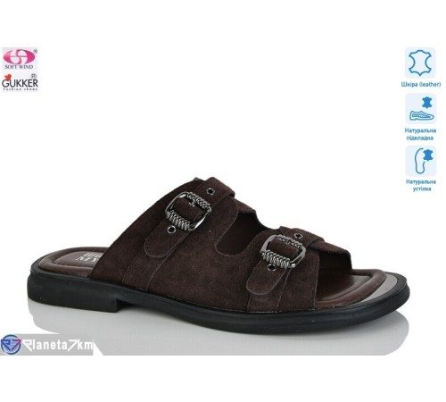 Шлепки жіночі на літо (8 пар р.37-41) коричневий  "Gukkcr"