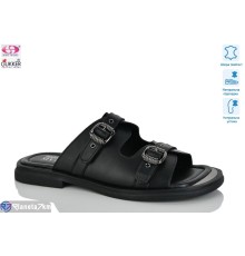 Шлепки жіночі на літо (8 пар р.37-41) чорний  "Gukkcr"