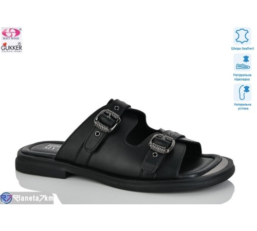 Шлепки жіночі на літо (8 пар р.37-41) чорний  "Gukkcr"