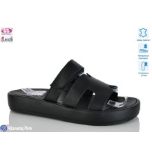 Шлепки жіночі на літо (8 пар р.37-41) чорний  "Gukkcr"