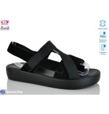 Босоніжки жіночі на літо (8 пар р.37-41) чорний  "Gukkcr"