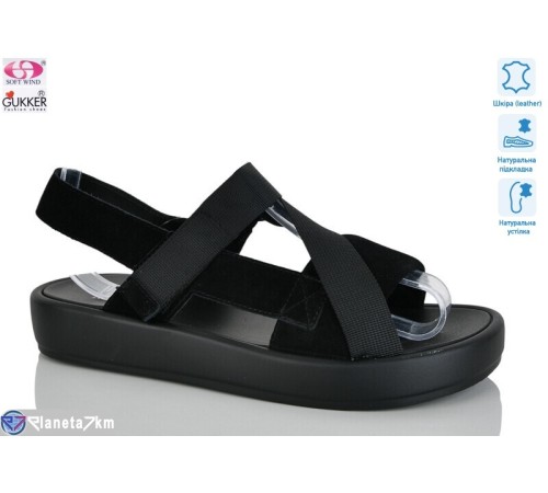 Босоніжки жіночі на літо (8 пар р.37-41) чорний  "Gukkcr"