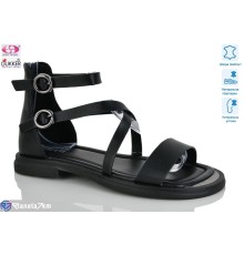 Босоніжки жіночі на літо (8 пар р.37-41) чорний  "Gukkcr"