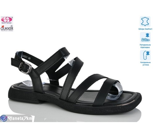 Босоніжки жіночі на літо (8 пар р.37-41) чорний  "Gukkcr"