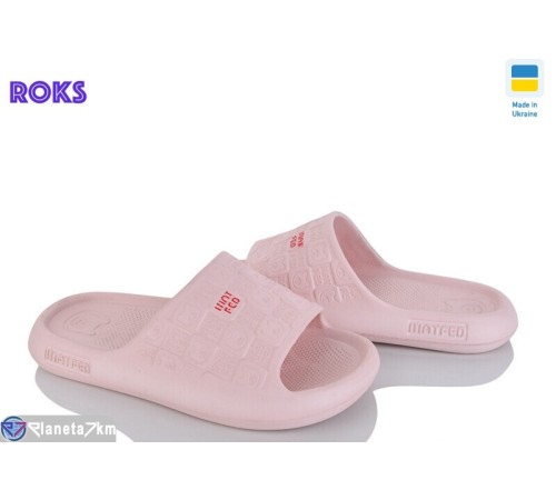Шлепки жіночі на літо (8 пар р.37-40) рожевий  "Roks"