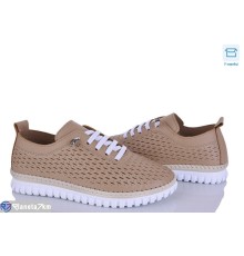 Кросівки жіночі на літо (10 пар р.36-41) коричневий  "LISA"