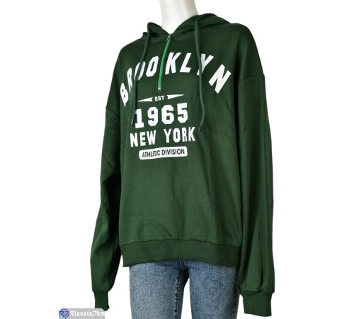 Батник жіночий на весну/осінь (5 шт. р.сетка One size) зелений  "Mirella"