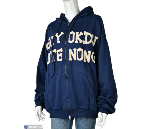 Батник жіночий на весну/осінь (5 шт. р.сетка One size) синій  "Mirella"