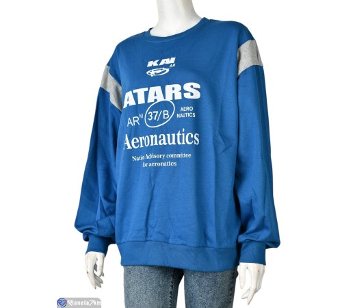 Батник жіночий на весну/осінь (5 шт. р.сетка One size) синій  "Mirella"