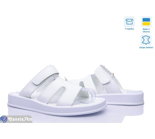 Шлепки жіночі на літо (8 пар р.36-41) білий  "FOX"