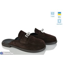 Шлепки жіночі на літо (6 пар р.36-40) коричневий  "Linda"