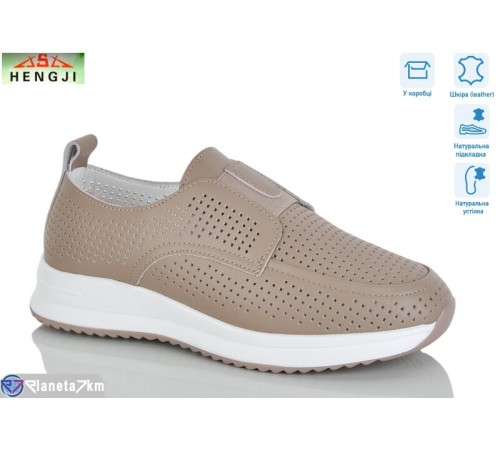 Туфлі жіночі на літо (8 пар р.36-41) коричневий  "HENGJI-ELENA"